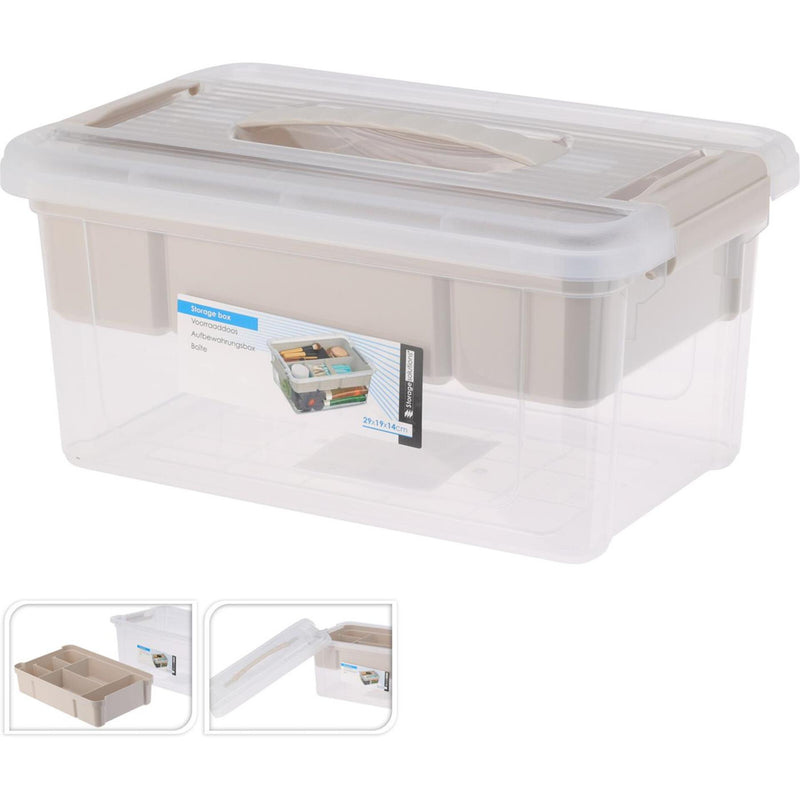 Storage solutions opbergbox kunststof met inzet 5l
