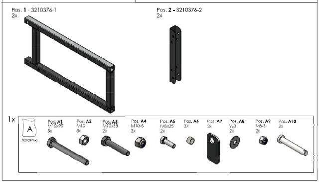 Juego de montaje en pared para pajar