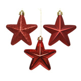 Decoris colgante navideño estrella roja dia7cm 6 piezas - afbeelding 2