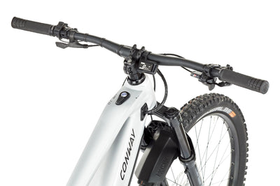 Conway elektrische mtb full-suspension ewme 2.0 (#1) ebike conw. ewme 2.0 se 29 47 10sp full sus. sil.