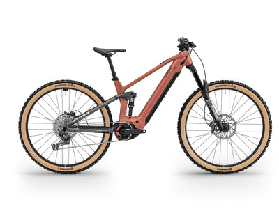 Conway mtb elettrica biammortizzata xyron st 4.0 (#2) erad xyron st 4.0 uomo 29 xl 12g ruggine rosso grigio