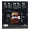 Van gogh • olieverf kist inspiration met 14 kleuren in tubes van 40ml + accessoires