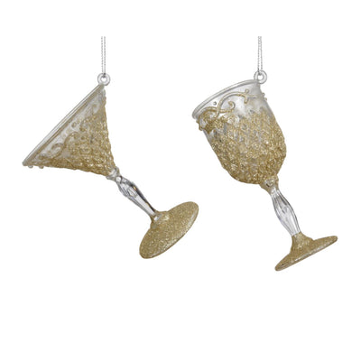 Decoris hanger cocktail wijnglas 4,3x10x3,8cm