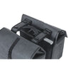 Basil dubbele fietstas urban dry mik 50 liter - charcoal