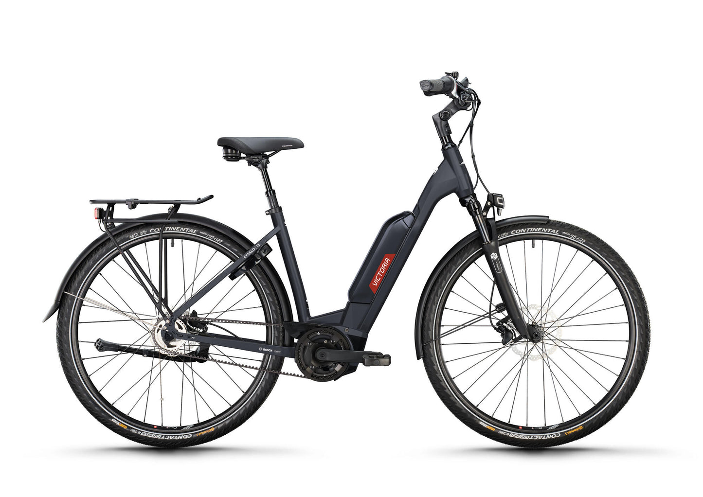 Victoria Electric Trekking Bike Cysalo 13 (#1) Ebike Vic.Cysalo 13 28 48 Entrada baja 7sp FW Negro