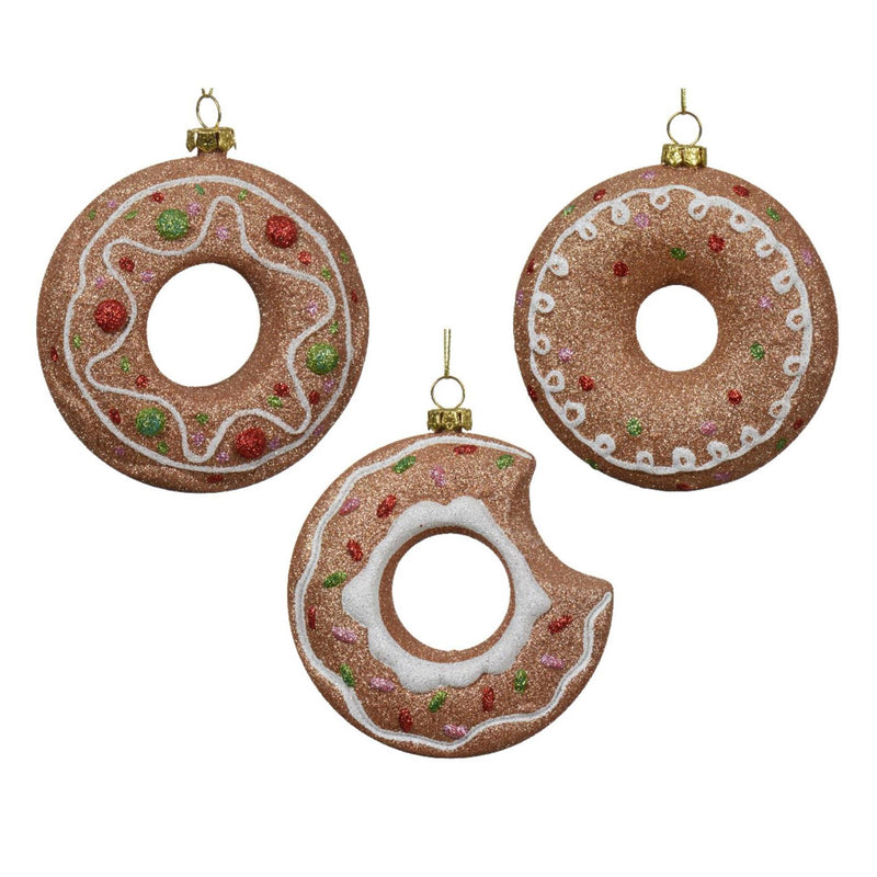 Decoris kersthanger donut kunststof dia.10cm