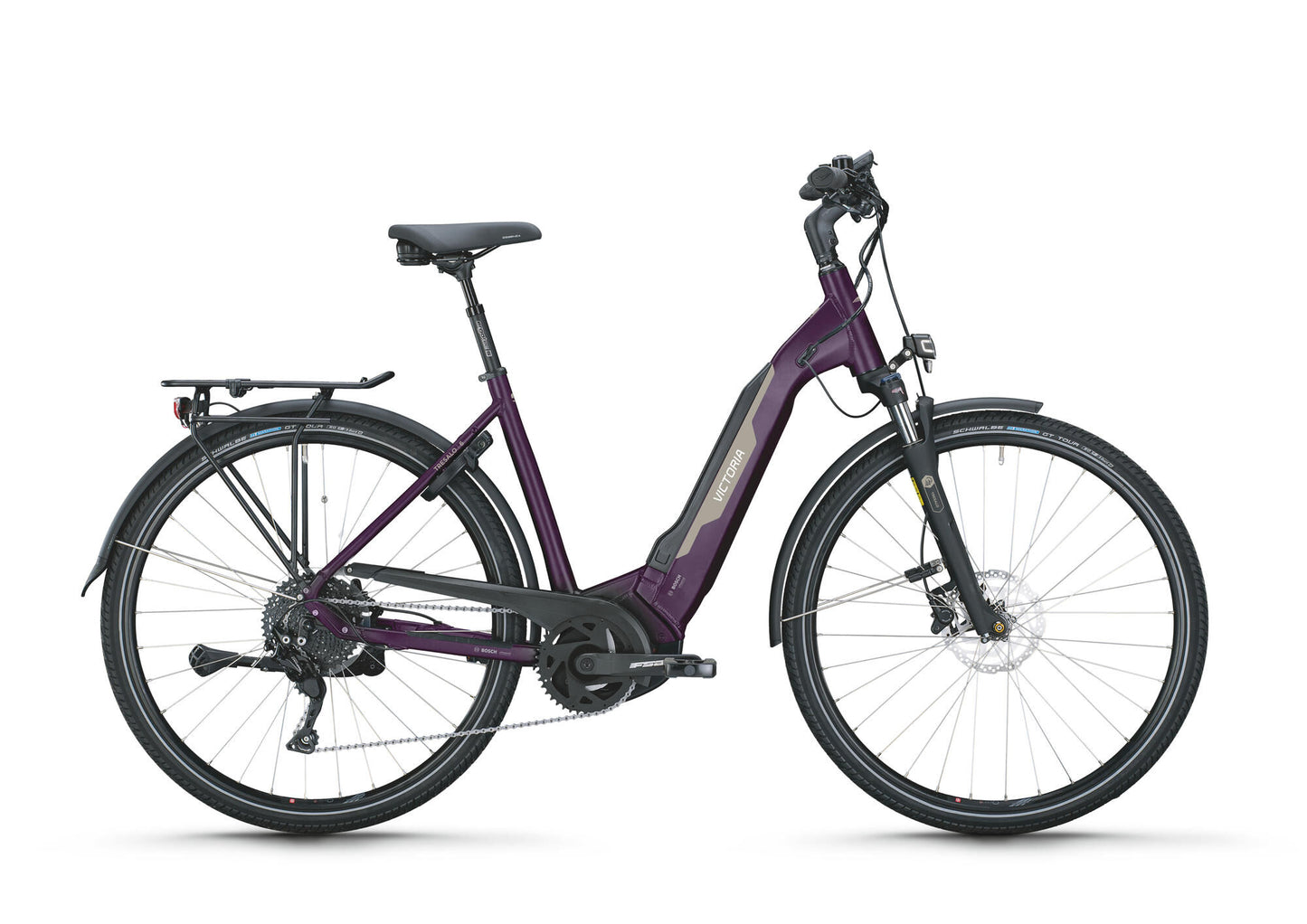 Victoria elektrische trekkingfiets tresalo 6 (#1) ebike vict. tresalo 6 28 48 10sp wave purple