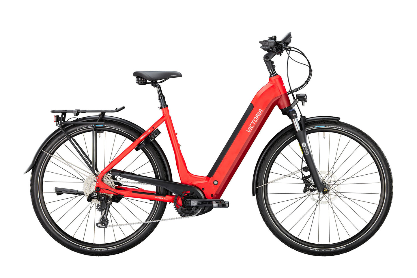 Victoria Electric Trekking Bike Tresalo 14 (#1) Ebike Vict. Tresalo 14 28 48 10sp Wave Inf. rosso
