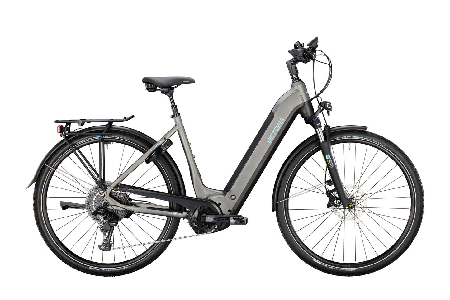 Victoria Electric Trekking Bike Tresalo 16 (#1) Ebike Vict. Tresalo 16 28 52 11sp Wave Bat Nero