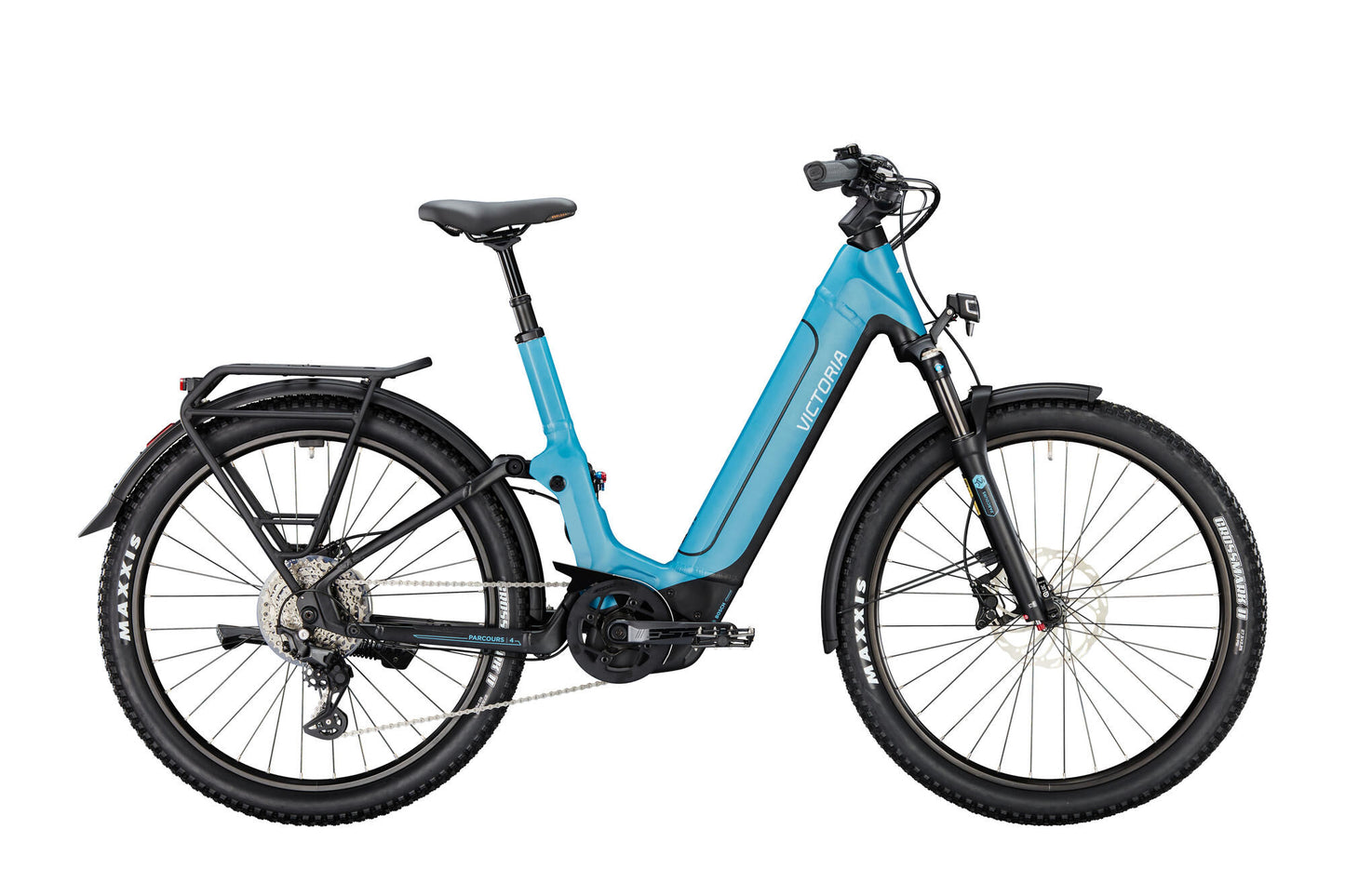 Victoria eléctrica doble suspensión trail 4 (#1) ebike vict.parcours 4 28 46 10v wave blue