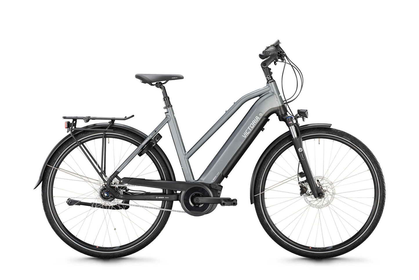 Victoria Electric Trekking Bike Tresalo 11 (#1) Ebike Vict. Tresalo 11 28 53 7SP Scale. grigio