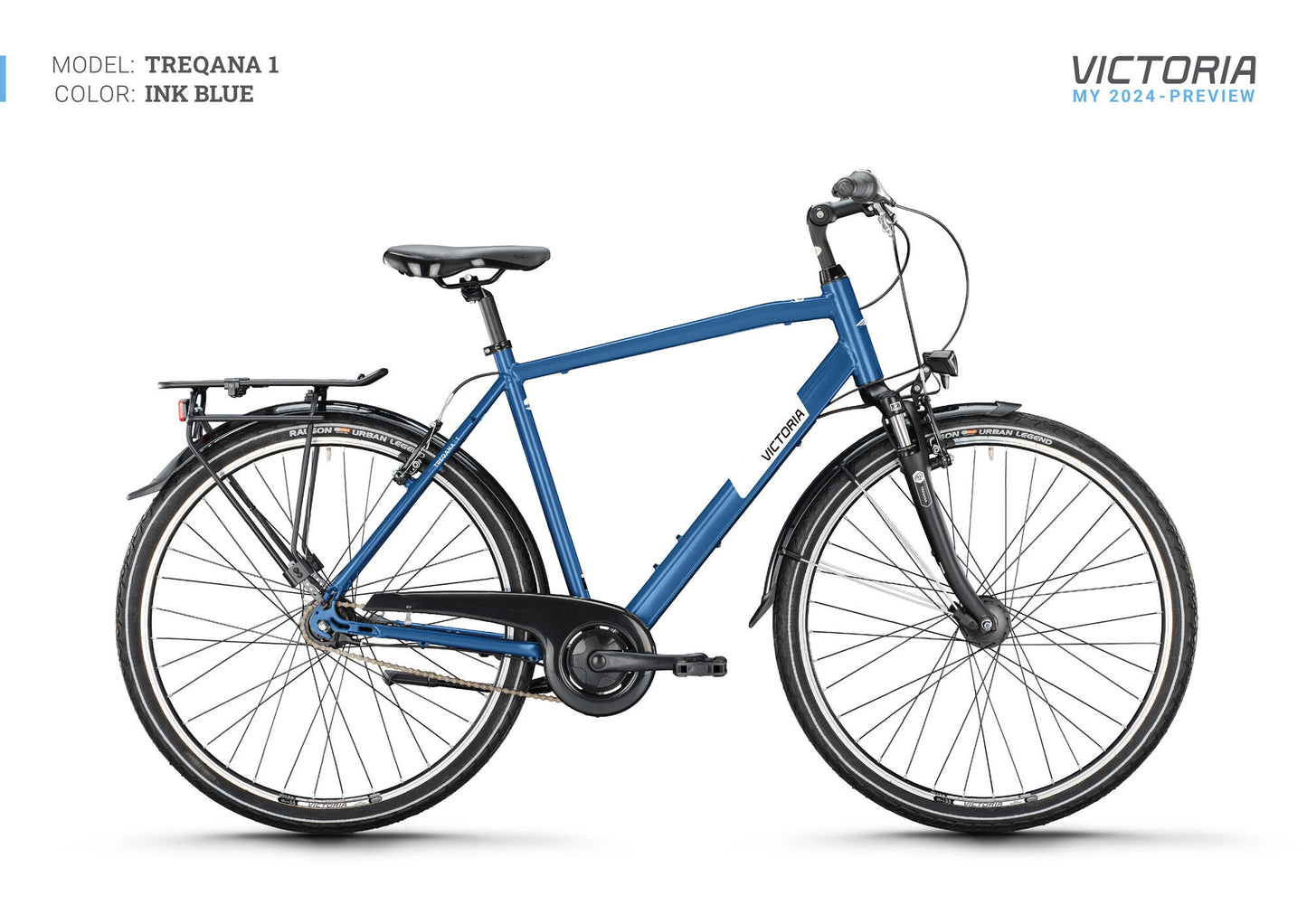 Victoria bici da trekking treqana 1 mod. 24 bici vict.treqana 1 28 58 diam. Blu inchiostro 7sp