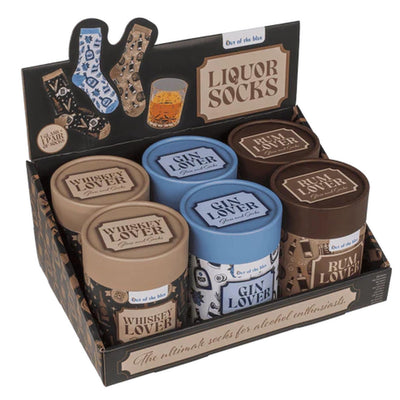 Out of the blue set regalo bicchiere da 280 ml con calzini