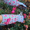 Keron producten rozen brandnetelhandschoen mt8m rosegarden lange manchet