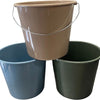 Cubo doméstico de plástico 10 litros eco colores | 25 piezas