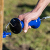 Ako producten poortgreep premium rvs blauw met veerbegrenzer