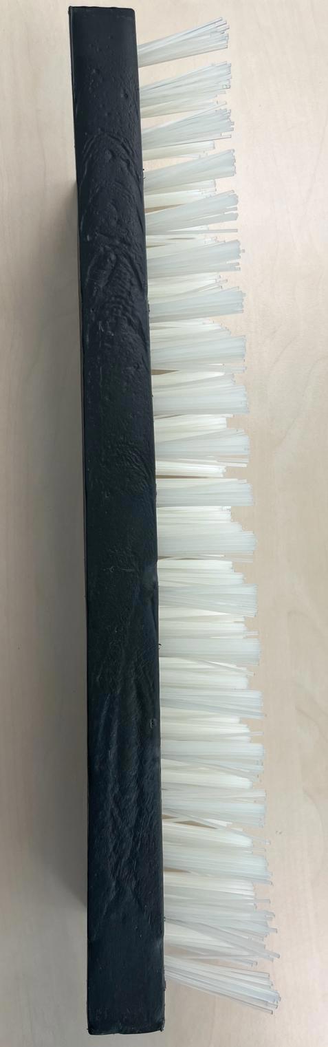 Spazzola per vitelli nylon bianco 4 cm 45x15 cm