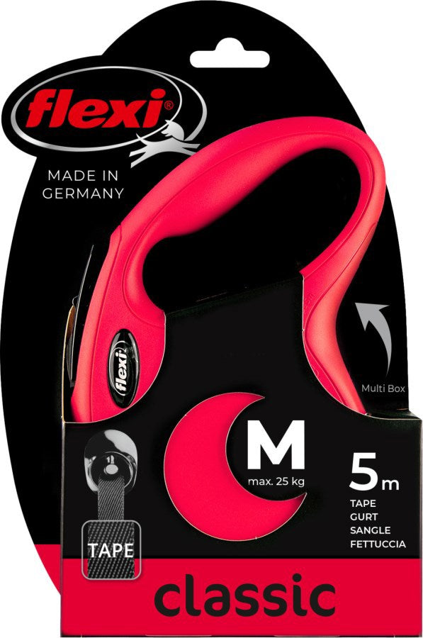 Flexi producten rollijn new classic band rood m5 meter tot 25kg