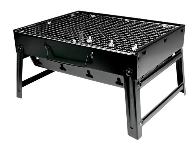 Barbacoa compacta con mango