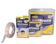 Hpx producten dubbelzijdig plakband maxpower transparant 19mm x 2m - afbeelding 2