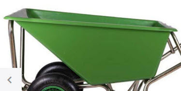 Mm prodotti bidone carriola 160 litri poly
