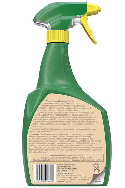 Pokon bio spray antiinsectos 800ml polysect gyo spray