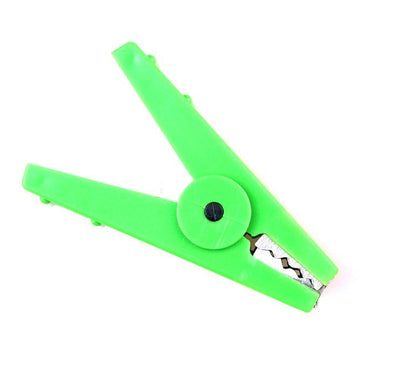 Pinza de cocodrilo verde