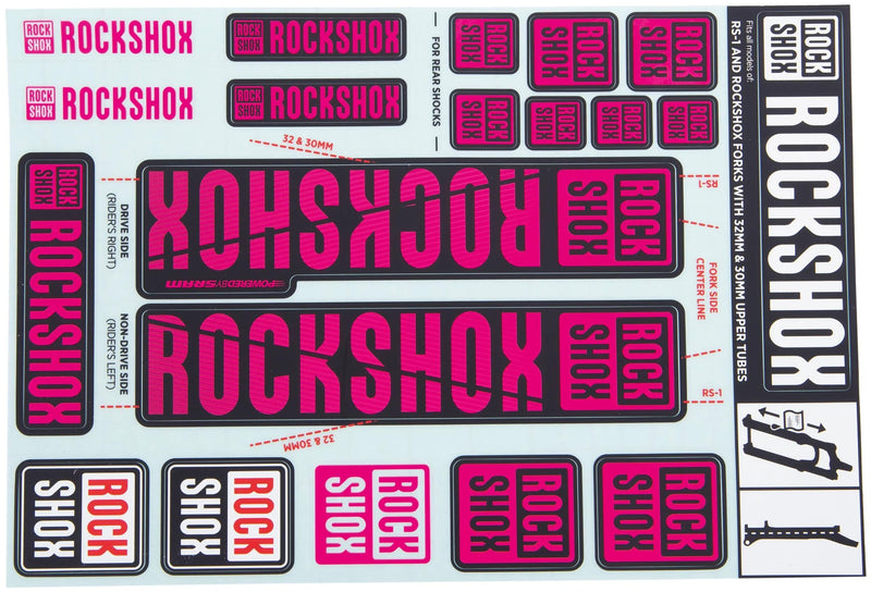 Rockshox Decal Set Magneta