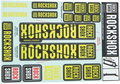 Rockshox Decal Set giallo