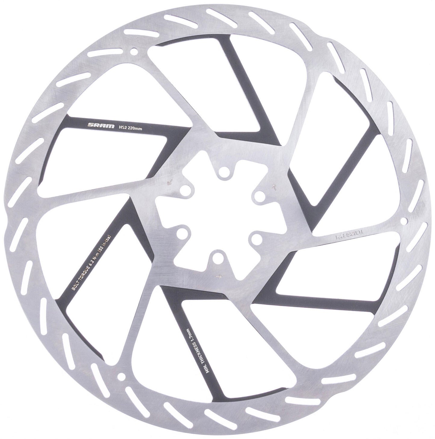 Sram bremsscheibe hs2 brake rotors hs2 220 mm 6b rounded