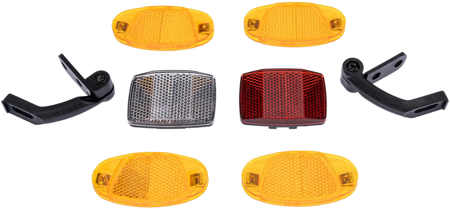 Set di riflettori Hi-point in plastica da 8 pezzi