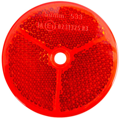 Busch + müller busch müller reflector b m rear reflector plastic 61mm,red