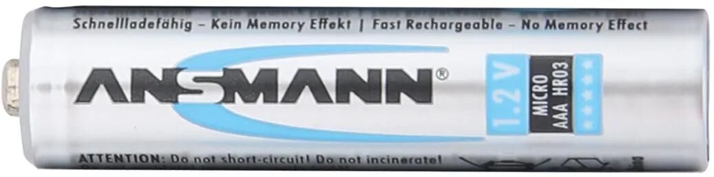 Batterie ansmann nimh batteria micro aaa 800 mAh 4 pezzi