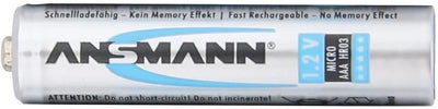 Batterie ansmann nimh batteria micro aaa 800 mAh 4 pezzi