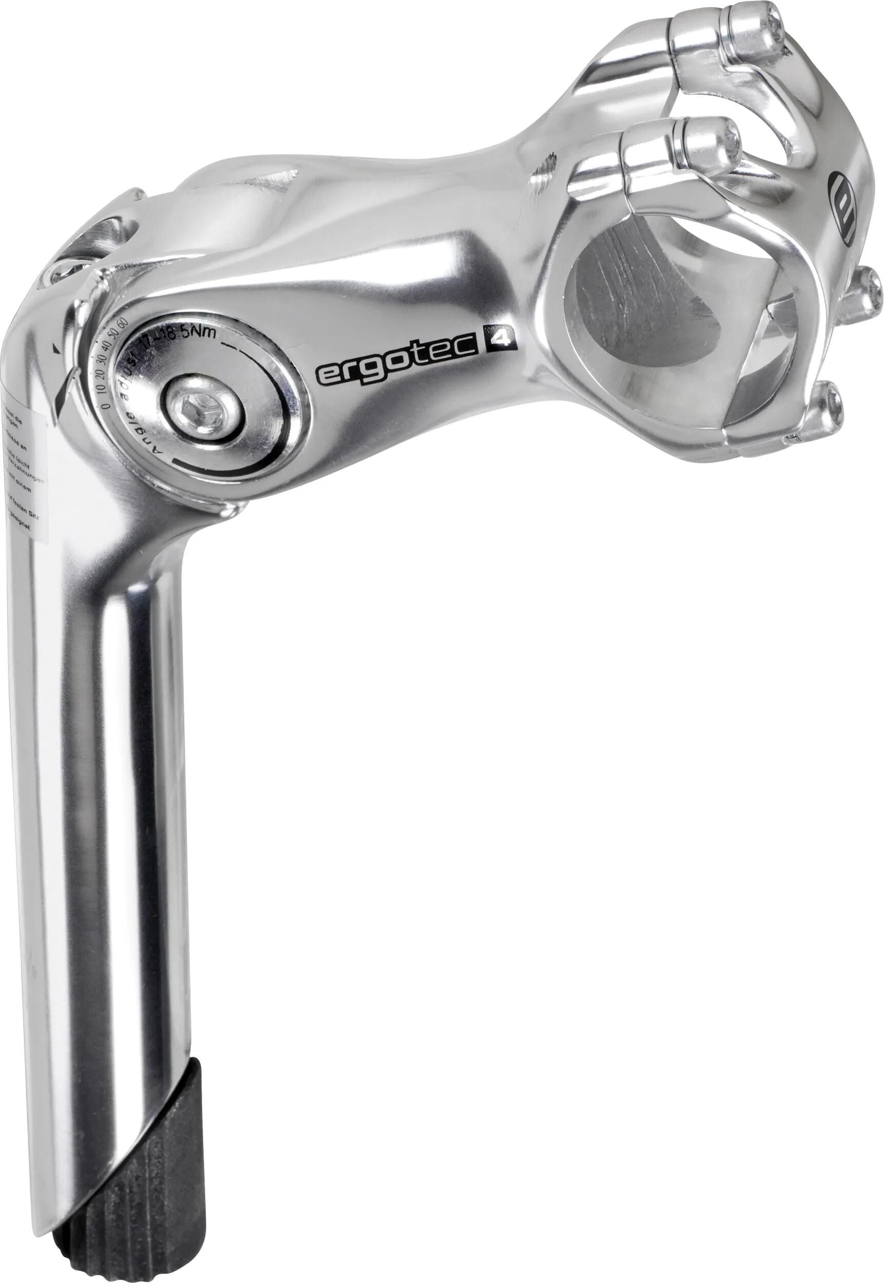 Ergotec Stem Octopus 2 regolabile 31,8 mm 110 mm in argento