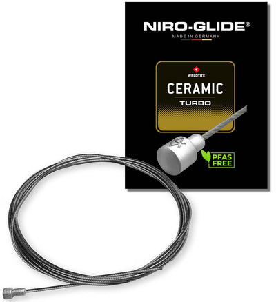 Niro-Glide Niro Glide Cables de freno turbo de cerámica, pezón de pera