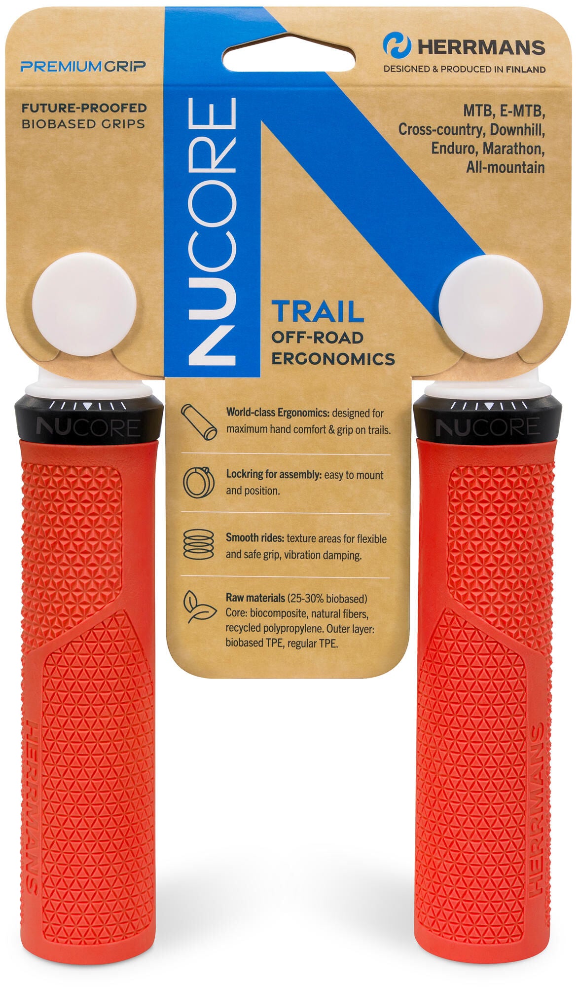 Maniglia Herrmans nucore trail grip herrman.nucore trail 130mm picco lava