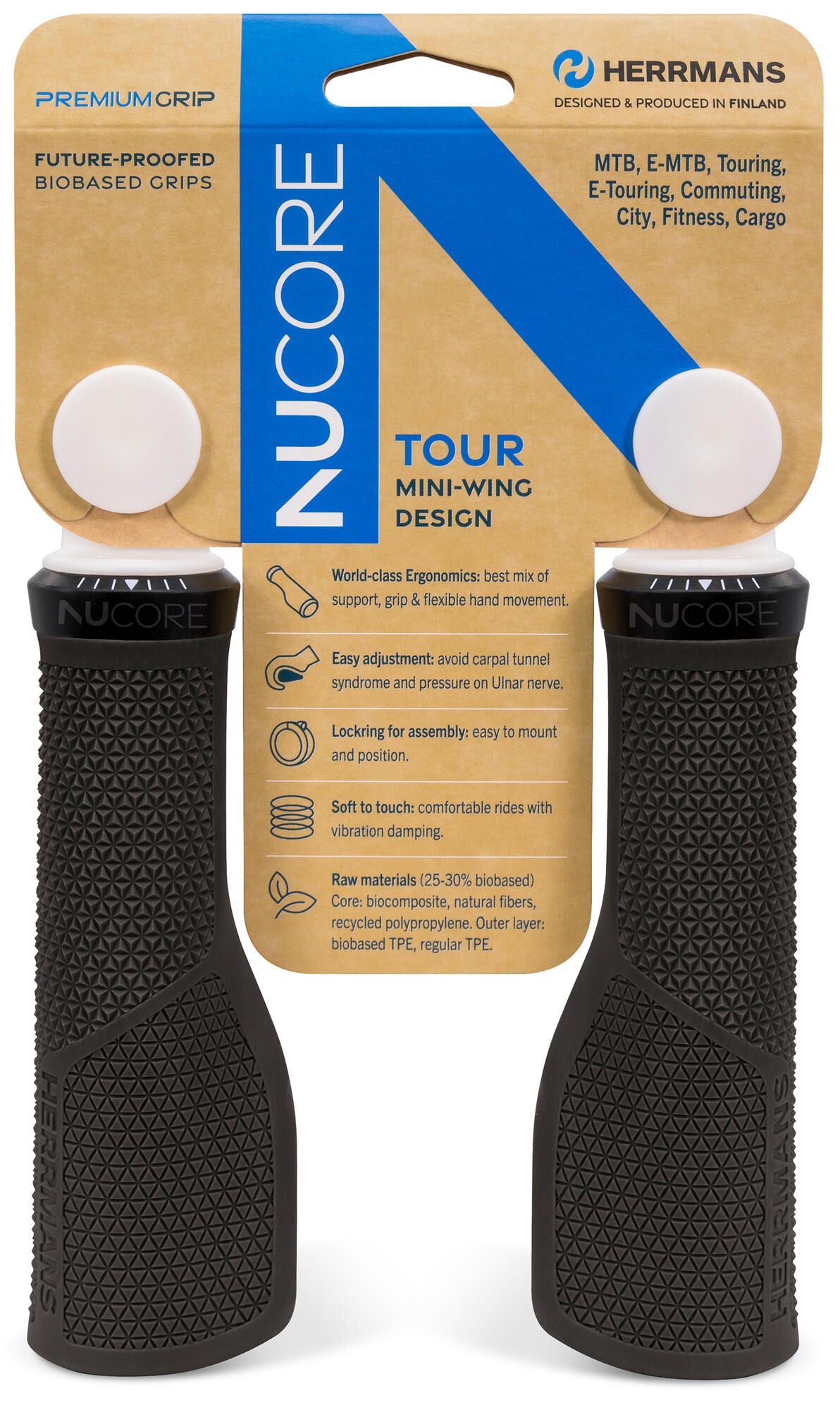 Sturmeyarcher herrmans handvatset nucore tour peak 130 130mm zwart