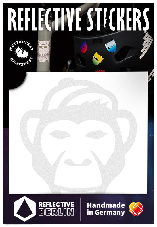 Riflettente Berlin Ref.Sticker Ref.berlin Monkey White