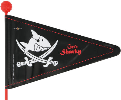 Bandera de seguridad de la moda de bicicleta Caept'n Sharky