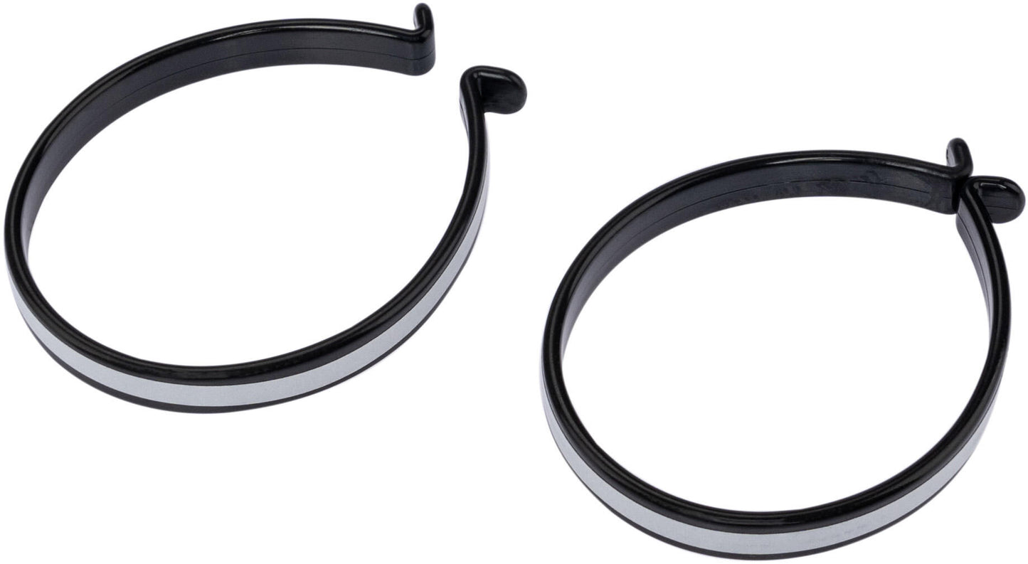 Pinzas para pantalones Contec, pinzas para pantalones ct, par w. rayas reflectantes, negro