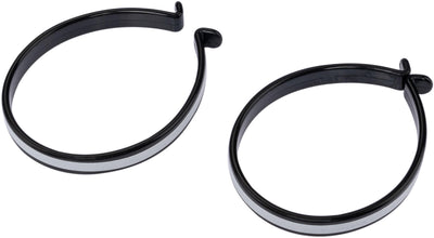 Contec hosenspange tweezers ct trouser clip pair w. reflective stripes, black