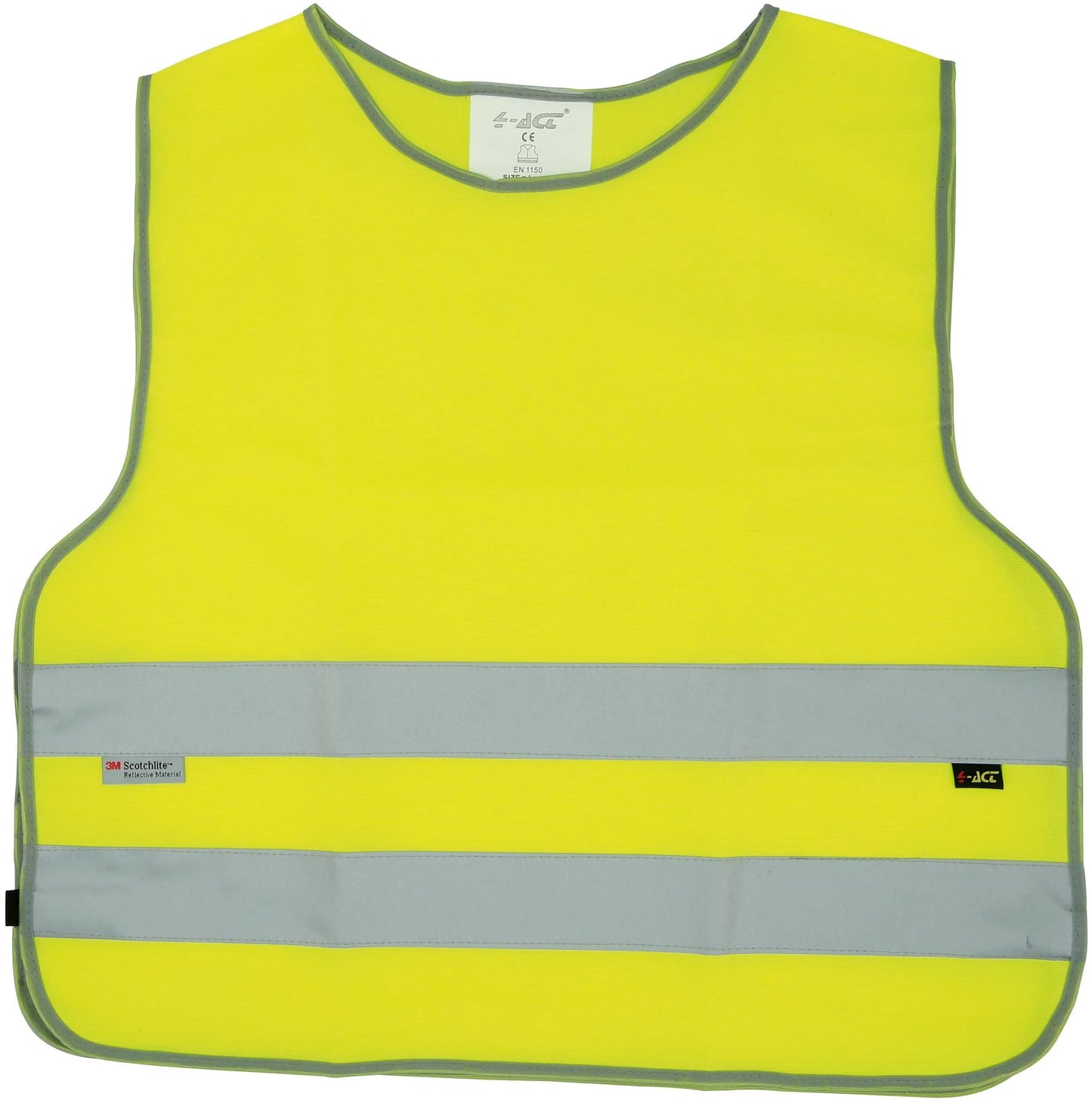 Funda reflectante para niños 4-act chaleco de seguridad wowow reflex f.kids talla m y