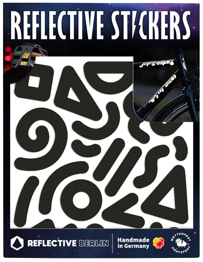 Riflettente Berlin Ref.Sticker Ref.berlin Doodle Black