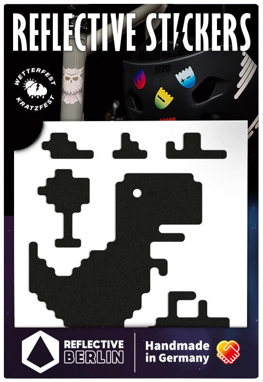 Riflettente Berlin Ref.Sticket Ref.berlin Decals T-Rex Black