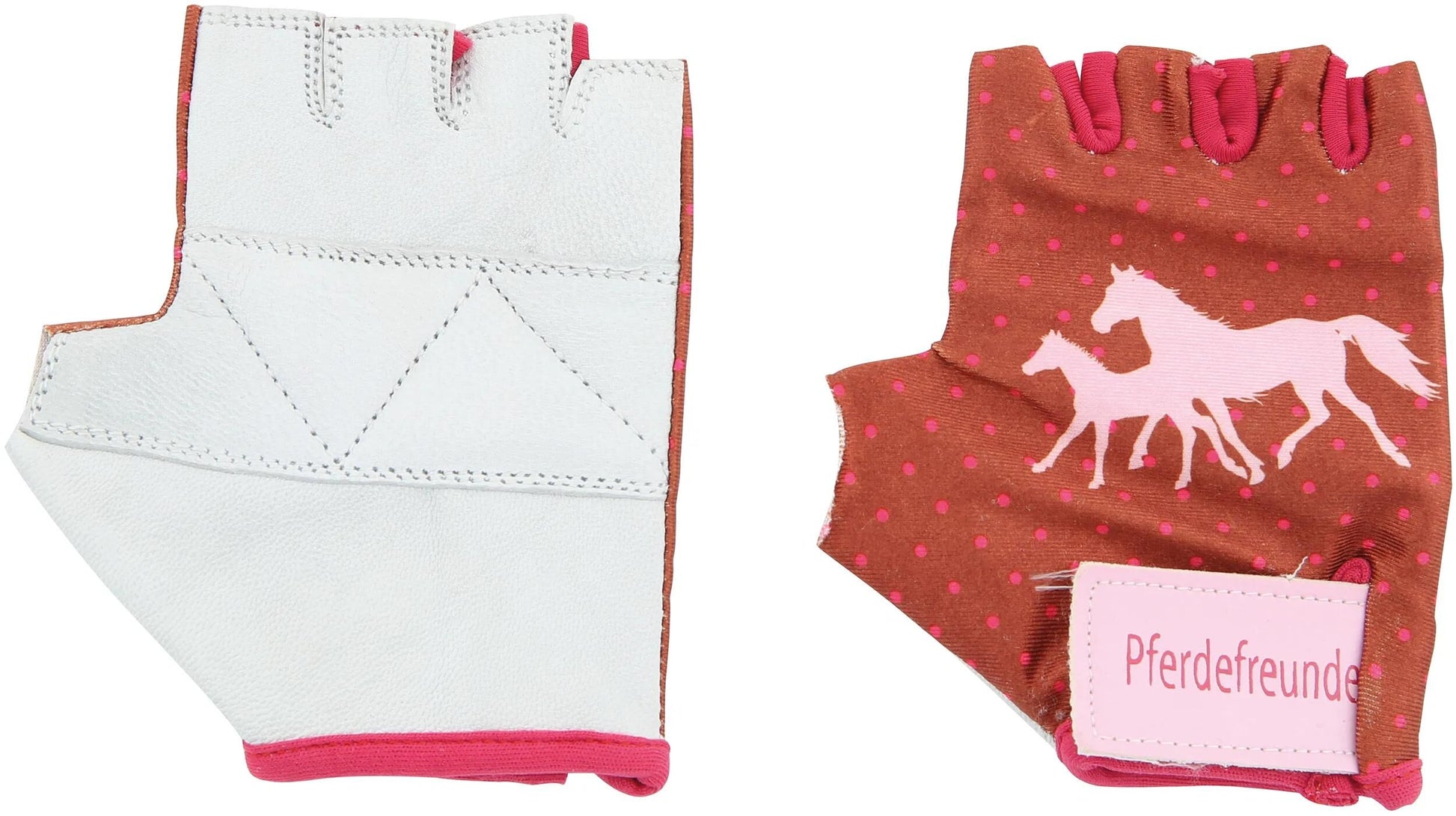 Bike fashion kinderhandschoen pferdefreunde kids gloves horsesfriends size 5