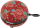 Basil Bloom - fietsbel - 80 mm - rood met bloemen