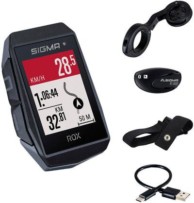 Sigma rox 11.1 evo gps hr set zw zw short butler+ant+ ble borstr+usb-c