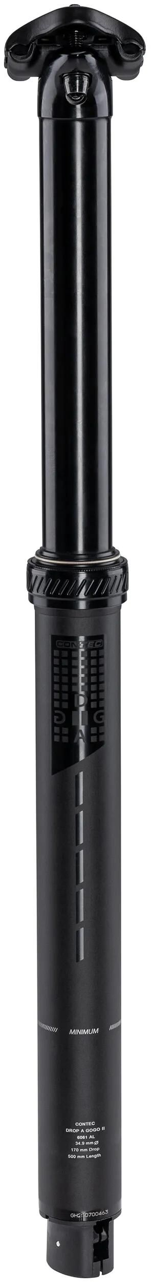 Contec tija de sillín vario drop-a-gogo ii ct tija telescópica drop-a-gogo ii 34,9mm 505mm
