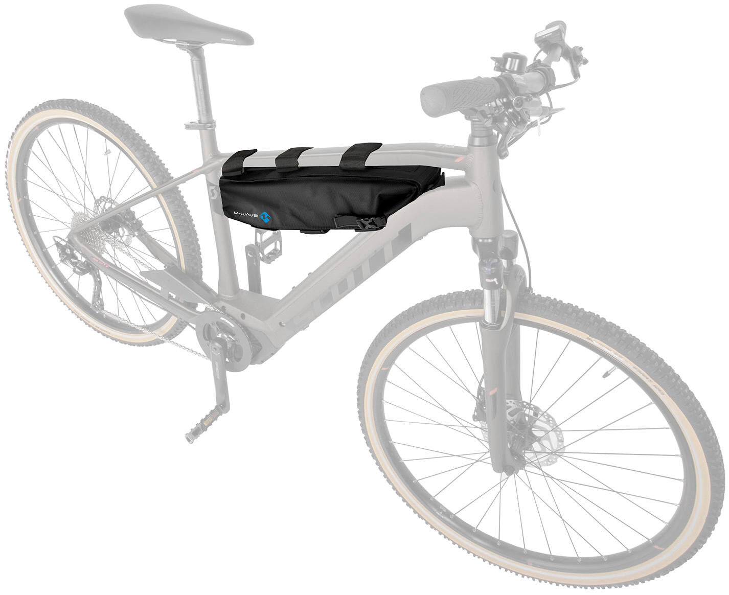 Cubierta de batería de bicicleta M-onda conducción áspera b 59 x 13 cm poliéster negro